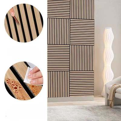 Wholesale Luxury Style Acoustic Panels Soundproof Wood Slat Wall Panels Wooden Acoustic Wall Panels