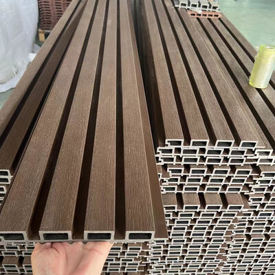 High Quality Water-Proof Outdoor Wpc Fluted Panel Decorative Wall Panel Composite Outdoor Wpc Panel