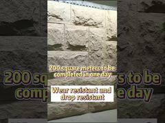 3D All'ingrosso Arte Interni Esterni PU Pietra Poliuretano Pannello Murale Rivestimento in Pietra Artificiale Demo