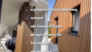 Rivestimento murale moderno in WPC per spazi esterni